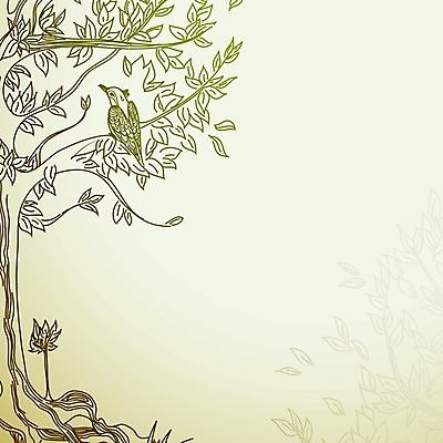 EPS 해외이미지 나무 식물 꽃 잎 일러스트 조류 날씨 사람없음 봄 스크랩북 해외202004 해외일러스트 동물 계절 파일형식 벡터 이미지허브