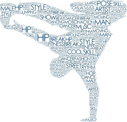 EPS 해외이미지 전신 영어 실루엣 하늘색 일러스트 사람모양 힙합 한명 사람 타이포그라피 댄서 비보이 해외202004 해외일러스트 모양 직업 문자 1 음악 촬영기법 파란색 춤 파일형식 벡터 이미지허브