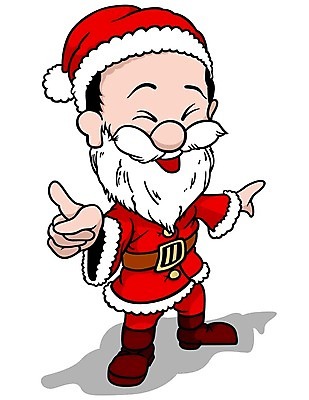 EPS 해외이미지 남자 크리스마스 일러스트 한명 서기 손짓 성인 분장 산타클로스 가리킴 코믹 산타분장 성인남자한명만 해외202004 해외일러스트 1 기념일 모션 사람 남자한명만 성인남자만 파일형식 벡터 이미지허브