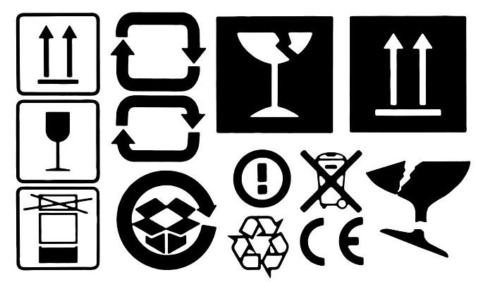 EPS 해외이미지 템플릿 디자인 스티커 일러스트 유리 경고 세트 상자 꼬리표 라벨 쌓기 검은색 재활용 흰색 보호 심볼 사인 조심 짐차 우표 짐싸기 판지 고립 돌봄 취급주의 효과 해외202004 해외일러스트 컬러 컨셉 모션 자동차 재질 프레임 친환경 파일형식 벡터 이미지허브