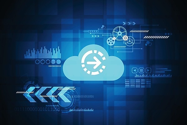 EPS 해외이미지 디자인 화살표 컨셉 일러스트 추상 미래 사람없음 그래픽 파란색 디지털 구름모양 해외202004 해외일러스트 모양 컬러 무늬 파일형식 벡터 구름_자연 이미지허브