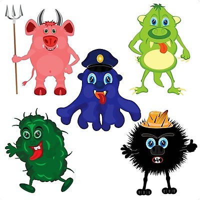 EPS 해외이미지 일러스트 동화 뿔 아기 악마 만화 흰배경 그림 머리장식 공상 몬스터 지옥 소름 해외202004 해외일러스트 감정 백그라운드 사람 장식 흰색 파일형식 벡터 이미지허브