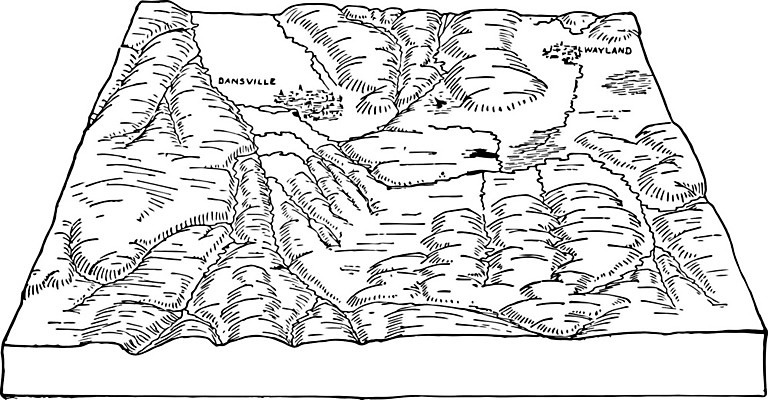 EPS 해외이미지 선 일러스트 미술 사람없음 계곡 검은색 흰색 그림 판화 해외202004 해외일러스트 컬러 문화예술 파일형식 벡터 이미지허브