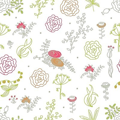 JPG 해외이미지 꽃 잎 패턴 일러스트 사람없음 컬러풀 빈티지 화려 복고 해외202004 해외일러스트 식물 컬러 컨셉 무늬 파일형식 이미지허브