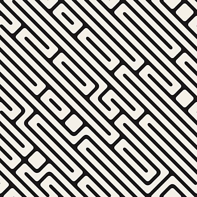 EPS 해외이미지 모양 디자인 길 선 백그라운드 패턴 일러스트 추상 흑백 미술 사람없음 그래픽 장식 검은색 흰색 직물 퍼즐 수수께끼 타일 질감 정사각형 미로 대각선 복잡 포장소품 불규칙 해외202004 해외일러스트 도형 컬러 컨셉 무늬 포장 문화예술 촬영기법 오브젝트 포장재료 파일형식 벡터 이미지허브