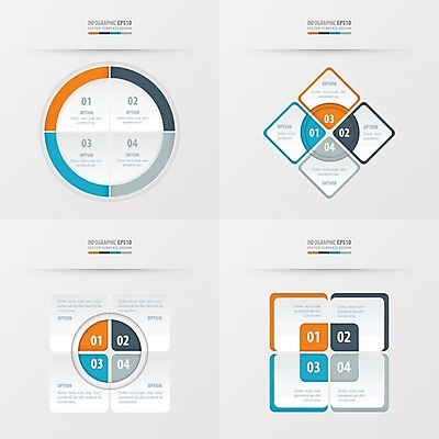 EPS 해외이미지 리본 선 백그라운드 비즈니스 사람없음 세트 숫자 자료 인포그래픽 정보 원형 연결 심볼 사인 레이아웃 해외202004 도형 문자 파일형식 벡터 이미지허브