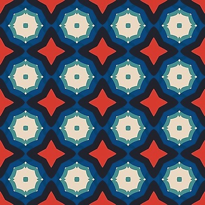 EPS 해외이미지 디자인 백그라운드 패턴 일러스트 벽지 추상 빨간색 파란색 검은색 타일 복고 정사각형 터키석 해외202004 해외일러스트 도형 컬러 무늬 보석 파일형식 벡터 이미지허브