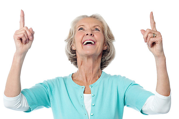 포토 JPG 해외이미지 백인 여자 행복 포즈 손가락 표시 한명 올려보기 흰색 축하 방향 흥분 고립 카피스페이스 해외202004 해외포토 서양인 1 손 감정 컬러 컨셉 모션 사람 공백 파일형식 이미지허브