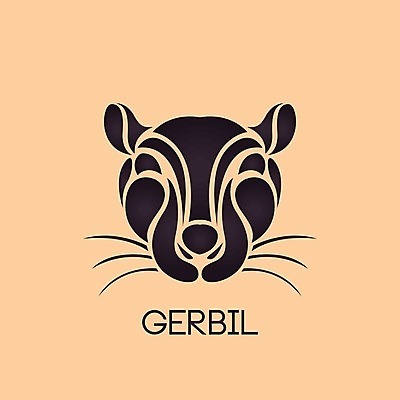 EPS 해외이미지 동물 행복 실루엣 일러스트 포유류 미소 반려동물 흰색 쥐 설치류 작음 만화 문신 고립 해외202004 해외일러스트 감정 컬러 촬영기법 표정 크기 파일형식 벡터 이미지허브