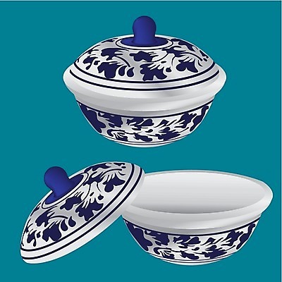 EPS 해외이미지 식기 접시 일러스트 파란색 빛 쌓기 식당 흰색 도자기 사발 수프 냄비 컨테이너 해외202004 해외일러스트 산업 컬러 모션 상점 사기그릇 솥 파일형식 벡터 이미지허브