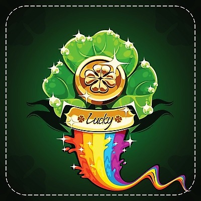 EPS 해외이미지 모양 디자인 백그라운드 무지개 잎 돈 일러스트 휴가 초록색 빛 동전 축하 신용카드 행운 재산 황금 클로버 심볼 청동 아일랜드 보물 해외202004 해외일러스트 자연요소 식물 유럽 컬러 컨셉 금융 파일형식 벡터 이미지허브
