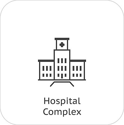 EPS 해외이미지 일러스트 건강 병원 사람없음 건물 플랫 심볼 서비스 사인 돌봄 복잡 해외202004 해외일러스트 건축물 컨셉 의학 모션 파일형식 벡터 이미지허브