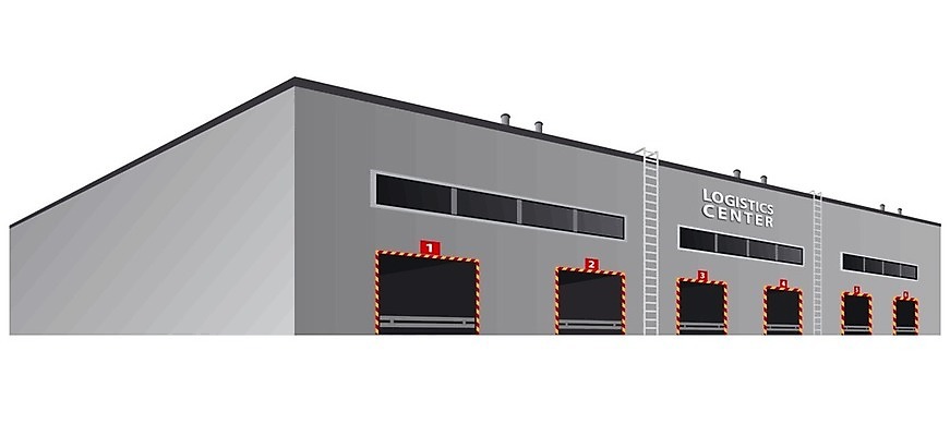 EPS 해외이미지 외관 산업 일러스트 비즈니스 공장 교통시설 건물 문 화물 센터 입장 창고 시설 대문 상업 수납 짐차 포트 트레일러 물류 분배 해외202004 해외일러스트 건축물 교통 공업 자동차 운송업 파일형식 벡터 이미지허브