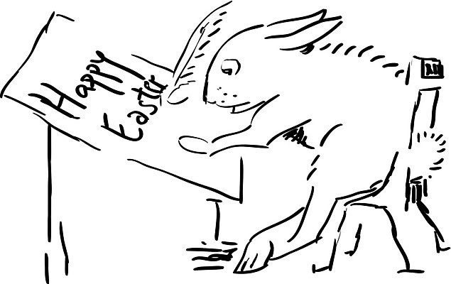 EPS 해외이미지 행복 선 일러스트 부활절 미술 책 반려동물 점프 검은색 흰색 토끼 기록 점 만화 그림 윤곽 귀 마스코트 해외202004 해외일러스트 동물 기념일 감정 컬러 포유류 모션 문화예술 신체부위 파일형식 벡터 이미지허브