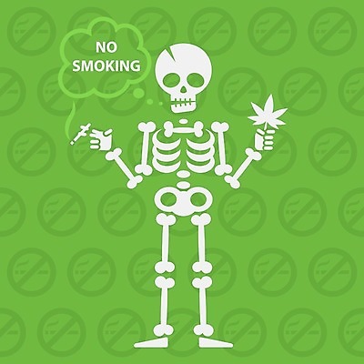 EPS 해외이미지 라이프스타일 디자인 컨셉 일러스트 해부 뼈 골격 흡연 담배 건강 경고 사람 금지 연기 만화 습관 니코틴 해골모형 해외202004 해외일러스트 의학 생활 모형 파일형식 벡터 이미지허브