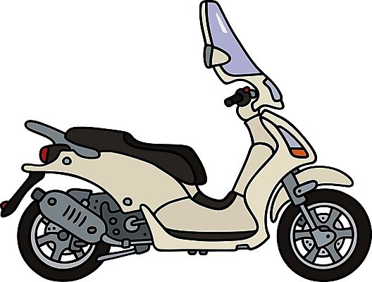 EPS 해외이미지 일러스트 사람없음 스쿠터 오토바이 클래식 해외202004 해외일러스트 컨셉 바이크 파일형식 벡터 이미지허브