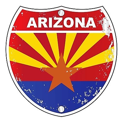 EPS 해외이미지 일러스트 그래픽 빨간색 파란색 미국 흰색 깃발 고속도로 사인 그림 방패 애리조나 고립 해외202004 해외일러스트 도로 컬러 북아메리카 파일형식 벡터 이미지허브