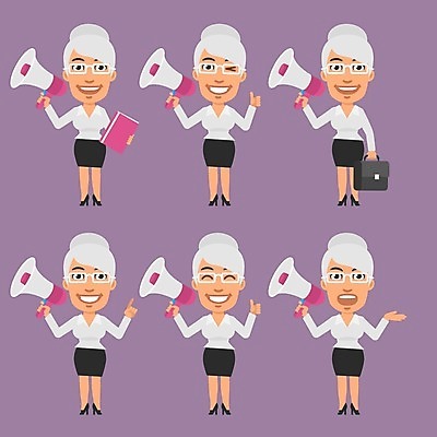 EPS 해외이미지 캐릭터 디자인 감정 산업 일러스트 비즈니스 미술 사람 그래픽 세트 여행가방 확성기 분노 업무 비즈니스우먼 플랫 만화 수집 가득함 오브젝트 클립 폴더 마스코트 옛날 캐리커처 해외202004 해외일러스트 일러캐릭터 여자 가방 문화예술 작업 직장인 그림 파일 파일형식 벡터 이미지허브