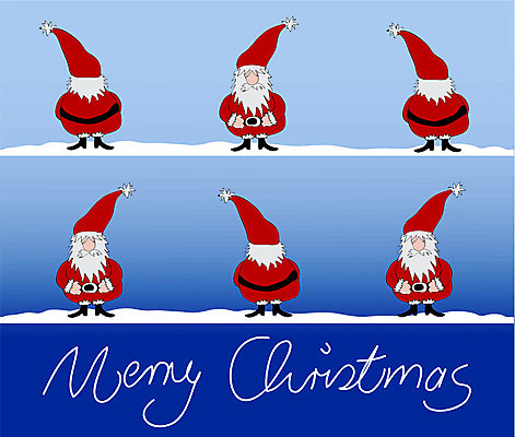 EPS 해외이미지 노년 남자 크리스마스 겨울 일러스트 여러명 파란색 산타클로스 파티 노인남자만 해외202004 해외일러스트 계절 기념일 컬러 다수 사람 이벤트 성인 남자만 노인만 파일형식 벡터 이미지허브