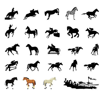 EPS 해외이미지 동물 실루엣 일러스트 자연 뿔 달리기 점프 검은색 어둠 야간 만화 꼬리 얼룩말 당나귀 내추럴 동물상 해외202004 해외일러스트 자연요소 컬러 모션 촬영기법 조형물 말_동물 생태계 파일형식 벡터 이미지허브