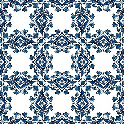 EPS 해외이미지 전통 디자인 패턴 일러스트 벽지 추상 장식 파란색 흰색 포르투갈 타일 묘사 정사각형 모자이크 스페인어 아라베스크 엘리먼트 튀니지 해외202004 해외일러스트 도형 유럽 컬러 무늬 아프리카 파일형식 벡터 이미지허브