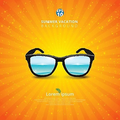 EPS 해외이미지 디자인 계절 포스터 안경 바다 여행 백그라운드 컨셉 일러스트 유리 벽지 하늘 휴가 프레임 경사 물 파란색 빛 선글라스 햇빛 태양 반사 유행 맑음 신선 우아함 보호 인쇄 오브젝트 복고 비전 스타일 해외202004 해외일러스트 자연요소 잡화 컬러 재질 날씨 파일형식 벡터 이미지허브