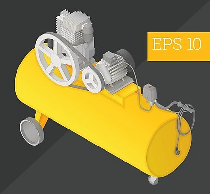 EPS 해외이미지 디자인 산업 일러스트 3D 힘 기계 장비 발전기 심볼 오브젝트 사인 싱글 탱크 펌프 모터 고립 실린더 압력 압축 해외202004 해외일러스트 발전소 디지털합성 파일형식 벡터 이미지허브