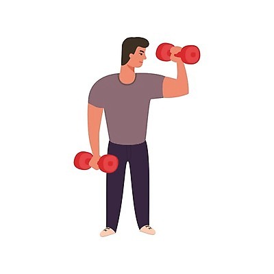 EPS 해외이미지 라이프스타일 백그라운드 다이어트 일러스트 근육 사람 성인 운동복 세트 운동 금속 강사 아령 무게 철 근육질 역도 복근 이두근 해외202004 해외일러스트 직업 옷 스포츠 재질 건강 생활 몸매 파일형식 벡터 이미지허브