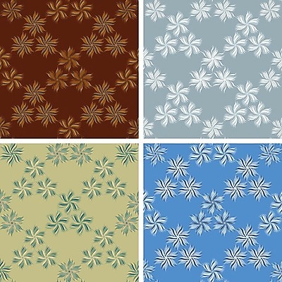 EPS 해외이미지 모양 디자인 꽃 백그라운드 패턴 일러스트 추상 미술 장식 초록색 파란색 세트 갈색 유행 디지털 회색 4 타일 싱글 그림 눈금 설정 대칭 복잡 엘리먼트 해외202004 해외일러스트 식물 컬러 컨셉 무늬 문화예술 숫자 파일형식 벡터 이미지허브