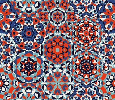 EPS 해외이미지 디자인 백그라운드 패턴 일러스트 벽지 추상 그래픽 장식 빨간색 파란색 유행 블록 소용돌이 흰색 직물 원형 화려 보행로 인도인 타일 질감 정사각형 해군 모자이크 마름모 육각형 대칭 만다라 아랍어 퀼트 포장소품 스타일 해외202004 해외일러스트 도형 외국인 길 컬러 컨셉 무늬 포장 군대 동양인 회오리 오브젝트 포장재료 파일형식 벡터 이미지허브