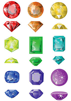 EPS 해외이미지 분홍색 일러스트 빨간색 초록색 파란색 빛 세트 노란색 유행 보라색 바위 재산 고급 보석 수집 에메랄드 다이아몬드 보물 고립 루비 사파이어 터키석 해외202004 해외일러스트 컬러 컨셉 금융 돌_바위 광석 파일형식 벡터 이미지허브