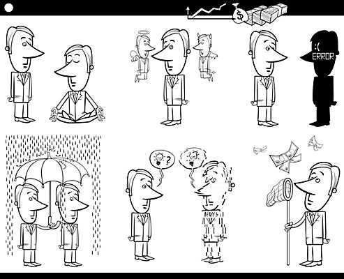 EPS 해외이미지 캐릭터 컨셉 돈 일러스트 우산 비즈니스 날씨 휴식 천사 아이디어 흑백 금융 경제 세트 사무실 최고 비즈니스맨 유머 시장 주식 위험 악마 유혹 만화 수집 종업원 직원 명상 그림 코믹 이익 나쁜 오류 착취 캐리커처 해외202004 해외일러스트 일러캐릭터 직업 남자 감정 촬영기법 직장인 재산 파일형식 벡터 이미지허브