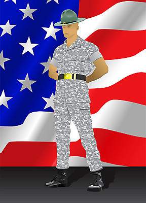 EPS 해외이미지 남자 실루엣 일러스트 군대 사람 성인 검은색 군용 육군 애국심 해병대 해외202004 해외일러스트 컬러 촬영기법 파일형식 벡터 이미지허브