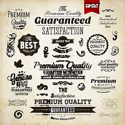 EPS 해외이미지 스티커 일러스트 사람없음 세트 라벨 빈티지 해외202004 해외일러스트 컨셉 프레임 파일형식 벡터 이미지허브