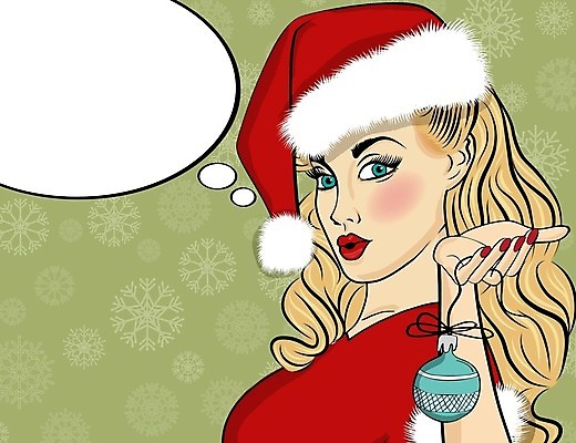 EPS 해외이미지 여자 말풍선 크리스마스장식 크리스마스 겨울 일러스트 산타모자 산타옷 한명 성인 파티 축하 팝아트 코믹 성인여자한명만 오너먼트 해외202004 해외일러스트 모자_잡화 1 옷 계절 기념일 컨셉 사람 이벤트 그림 여자한명만 성인여자만 파일형식 벡터 이미지허브