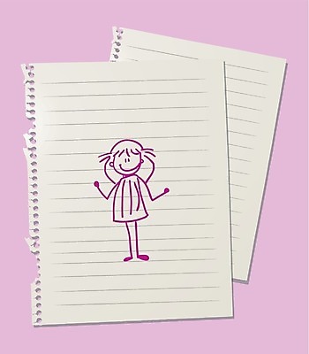 EPS 해외이미지 종이 분홍색 일러스트 서기 일상 쪽지 공책 주름 낙서 만화 스케치 그림 냅킨 손그림 페이지 시트 조언 해외202004 해외일러스트 컬러 모션 문구용품 미술 라이프 파일형식 벡터 이미지허브