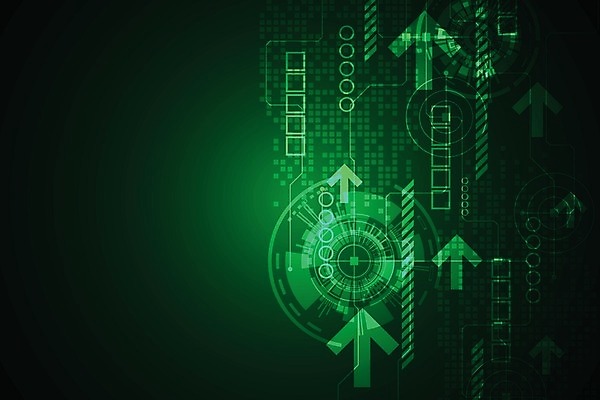 EPS 해외이미지 디자인 화살표 일러스트 추상 사람없음 그래픽 초록색 디지털 해외202004 해외일러스트 컬러 무늬 파일형식 벡터 이미지허브