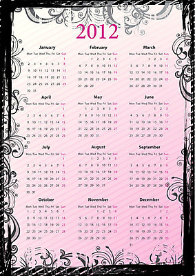 EPS 해외이미지 클립아트 모양 디자인 유럽 선 분홍색 백그라운드 꽃무늬 패턴 곡선 일러스트 벽지 추상 새해 그래픽 장식 세로 검은색 달력 소용돌이 일주일 날짜 질감 월 그런지 해외202004 해외일러스트 꽃 나라 컬러 무늬 회오리 파일형식 벡터 이미지허브