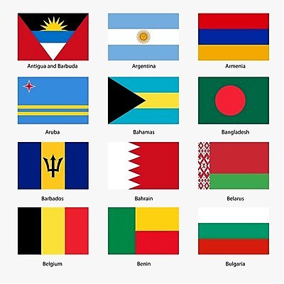 EPS 해외이미지 스티커 일러스트 사람없음 세트 세계 깃발 국기 벨기에 아르헨티나 바레인 바하마 방글라데시 벨로루시 불가리아 아르메니아 해외202004 해외일러스트 중동 남아메리카 남아시아 서유럽 파일형식 벡터 남유럽 이미지허브