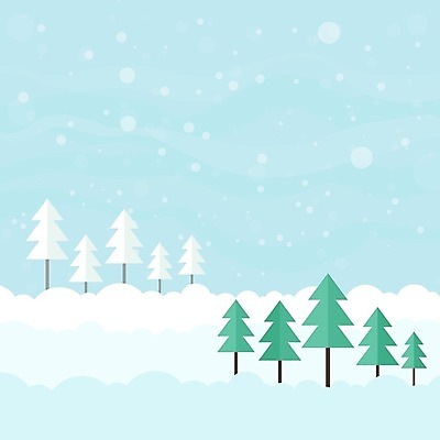 EPS 해외이미지 디자인 백그라운드 일러스트 풍경 사람없음 파란색 크리스마스트리 흰색 눈꽃무늬 해외202004 해외일러스트 컬러 크리스마스 무늬 눈꽃 파일형식 벡터 이미지허브