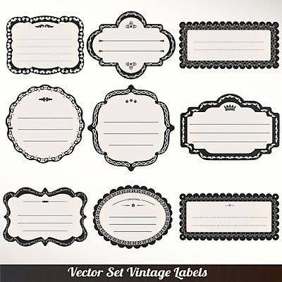 EPS 해외이미지 일러스트 프레임 사람없음 세트 라벨 사각형 빈티지 원형 클래식 고급 해외202004 해외일러스트 도형 컨셉 파일형식 벡터 이미지허브