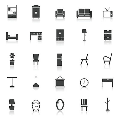 EPS 해외이미지 꽃 시계 가구 액자 생각 의자 일러스트 탁자 선반 주택 건물 장식 소파 픽토그램 반사 텔레비전 침실 방 침대 장롱 심볼 공포 해외202004 해외일러스트 식물 건축물 생활용품 전자제품 파일형식 벡터 이미지허브
