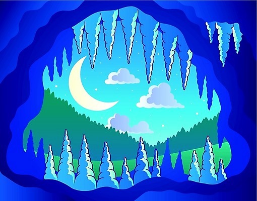 EPS 해외이미지 디자인 일러스트 자연 미술 그래픽 어둠 달 바위 그리기 동굴 야간 신비 만화 아래 그림 지하 내추럴 깊이 땅바닥 종유석 지질 지질학 테마 해외202004 해외일러스트 자연요소 교육 컨셉 모션 문화예술 바닥 돌_바위 방향 생태계 위치 파일형식 벡터 이미지허브