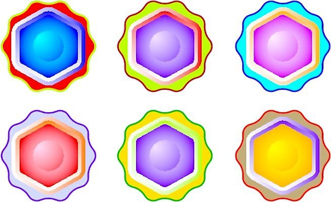 EPS 해외이미지 모양 디자인 꽃 일러스트 추상 항해 그래픽 빨간색 초록색 파란색 빛 세트 컬러풀 노란색 디지털 보라색 웹 공백 원형 네트워크 매끈함 플라스틱 심볼 오브젝트 광택 육각형 엘리먼트 여의주 해외202004 해외일러스트 도형 식물 컬러 무늬 인터넷 배_교통 재질 감각 파일형식 벡터 이미지허브