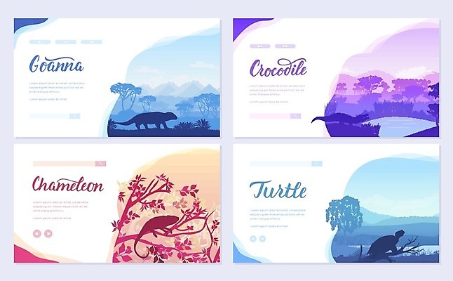 EPS 해외이미지 디자인 야생동물 일러스트 자연 생물 산 양서류 풍경 팜플렛 사람없음 장식 거북이 잡지 위험 도마뱀 초대 육식동물 악어 이구아나 기어가기 강렬 동물상 카멜레온 브랜딩 해외202004 해외일러스트 동물 컨셉 파충류 모션 간행물 조형물 생태계 파일형식 벡터 이미지허브