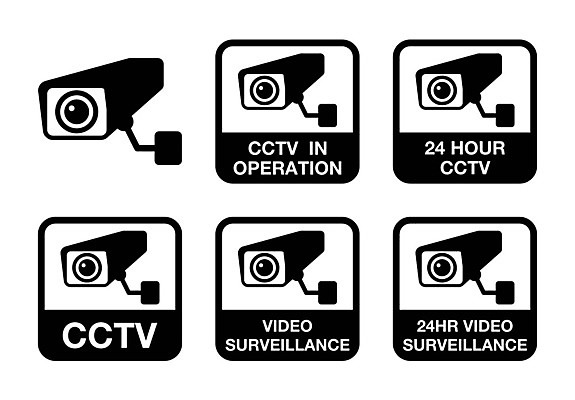 EPS 해외이미지 일러스트 표시 안내 경고 안전 사람없음 감시 감시카메라 해외202004 해외일러스트 카메라 파일형식 벡터 이미지허브