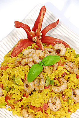포토 JPG 해외이미지 접시 채소 고추 밥 피망 새우 사람없음 노란색 식사 맛 허브 해산물 매움 바질 해외202004 해외포토 식물 식기 음식 컬러 컨셉 갑각류 파일형식 이미지허브