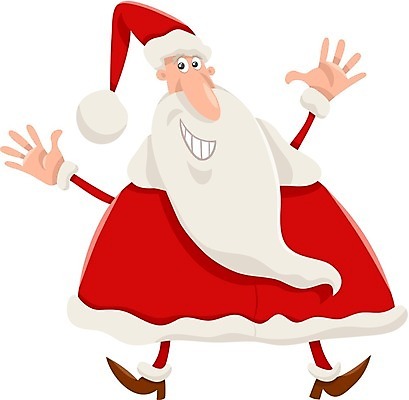 EPS 해외이미지 디자인 노년 남자 크리스마스 겨울 일러스트 한명 미소 웃음 산타클로스 만세 그림 코믹 노인남자한명만 해외202004 해외일러스트 1 계절 기념일 모션 표정 사람 성인 남자한명만 노인남자만 파일형식 벡터 이미지허브