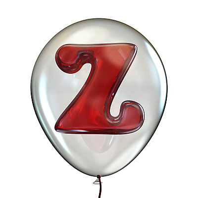 포토 JPG 해외이미지 영어 사람없음 빨간색 3D 광택 풍선 Z 해외202004 해외포토 문자 알파벳 컬러 디지털합성 파일형식 이미지허브