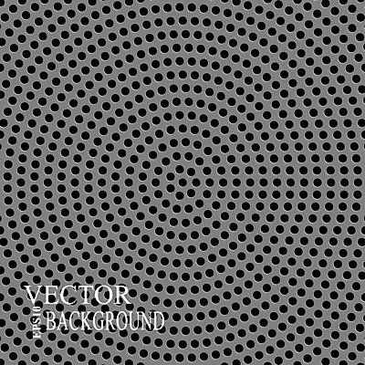 EPS 해외이미지 템플릿 디자인 배너 산업 백그라운드 패턴 일러스트 벽지 표면 빛 반사 금속 검은색 힘 소리 회색 점 원형 구멍 제조 은색 매끈함 철 질감 레이아웃 정사각형 망사 철강 테크노 티타늄 스타일 세련 해외202004 해외일러스트 도형 컬러 무늬 재질 직물 감각 원소 파일형식 벡터 이미지허브